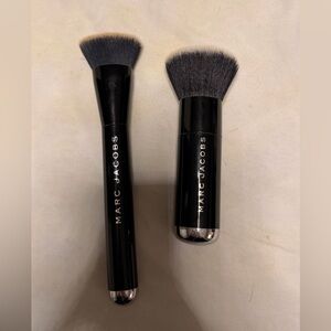 Marc Jacobs Black and Silver Makeup Brush Duo